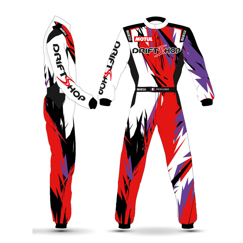 Combinaison Sparco Infinity (FIA) - Exemple de Personnalisation